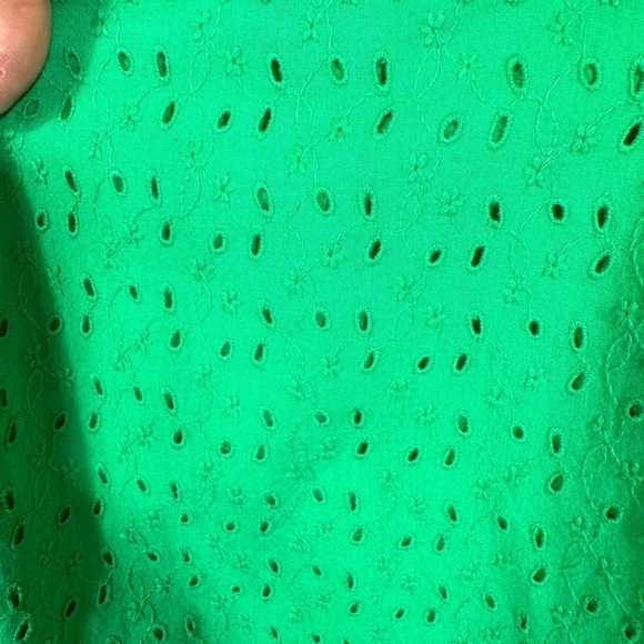 4 for $40 SALE! J Crew Mercantile Eyelet Tie-Front Dress, Apple Green, Size S - Picture 8 of 15